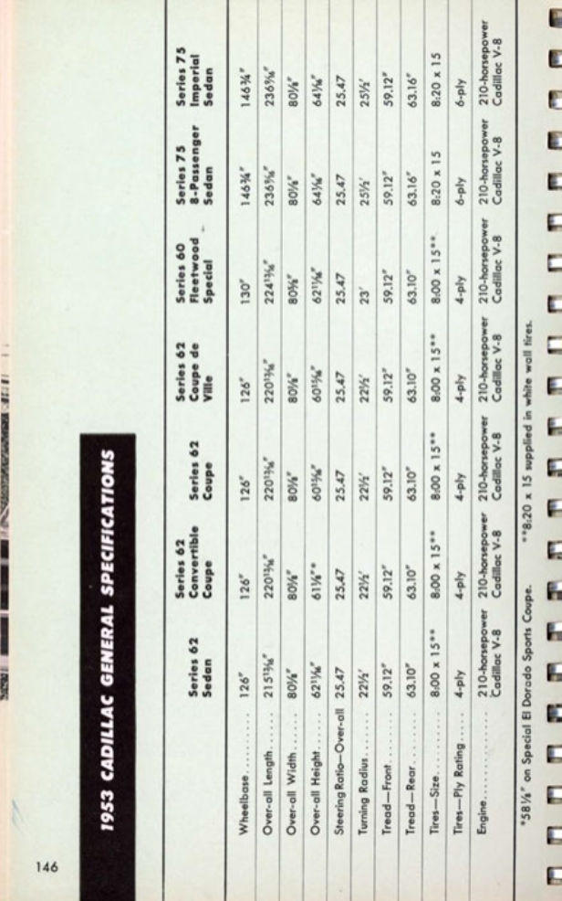 1953 Cadillac Salesmans Data Book Page 8